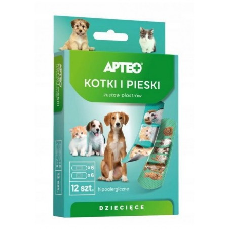 APTEO CARE Plastry dla dzieci psy i koty ,12 sztuk