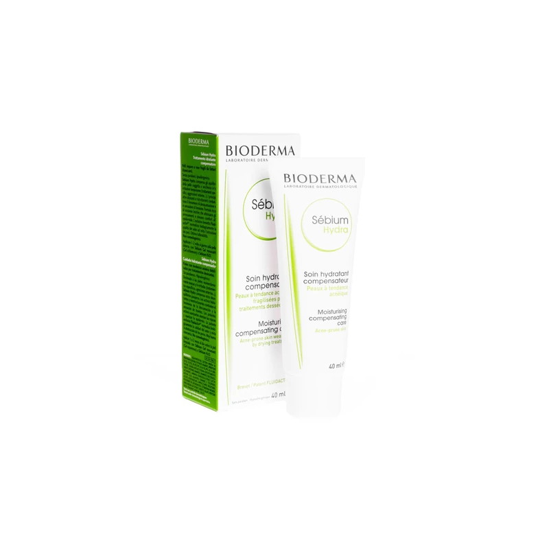 Bioderma Sebium Hydra, nawilżający krem do skóry tłustej i ze skłonnością do trądziku, 40 ml