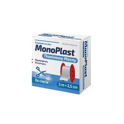 MonoPlast Mocny Przylepiec tkaninowy 5m x 2,5cm