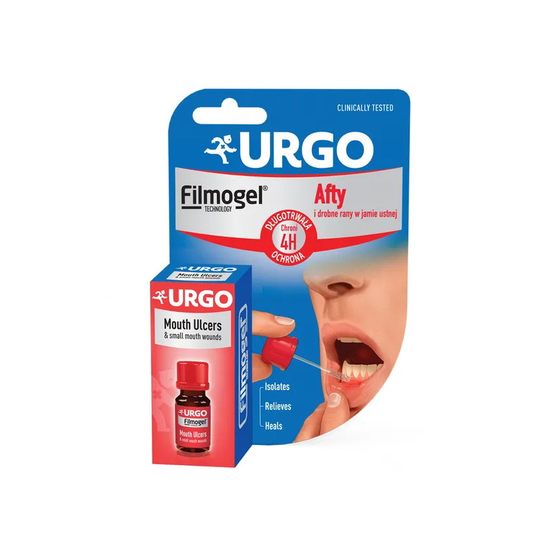 Urgo, żel na afty i drobne rany w jamie ustnej, 6 ml
