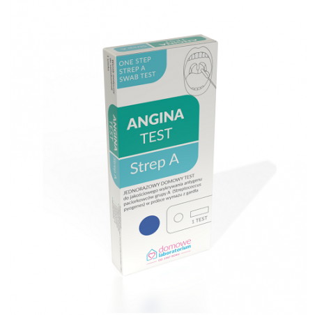 Test Angina Strep A, test kasetkowy, 1 sztuka
