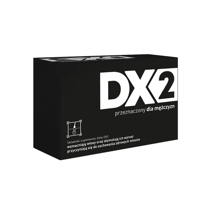 DX2, wzmacniający włosy, przeznaczony dla mężczyzn, kapsułki, 30 sztuk