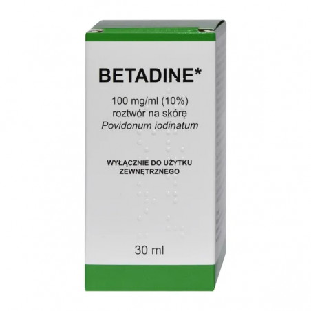 Betadine 100 mg/ml, roztwór na skórę, 30 ml (import równoległy Pharmapoint)