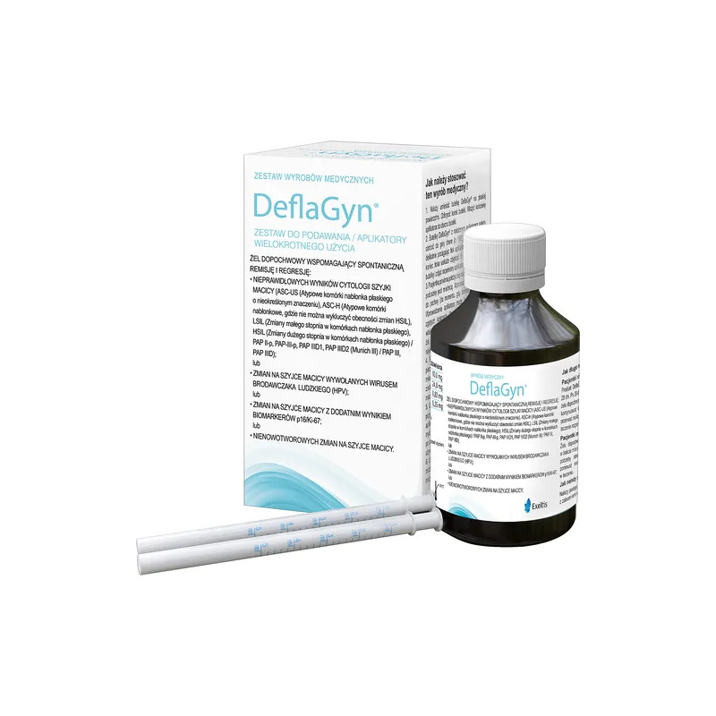 DeflaGyn, żel dopochwowy wspomagający, 150 ml + 2 aplikatory