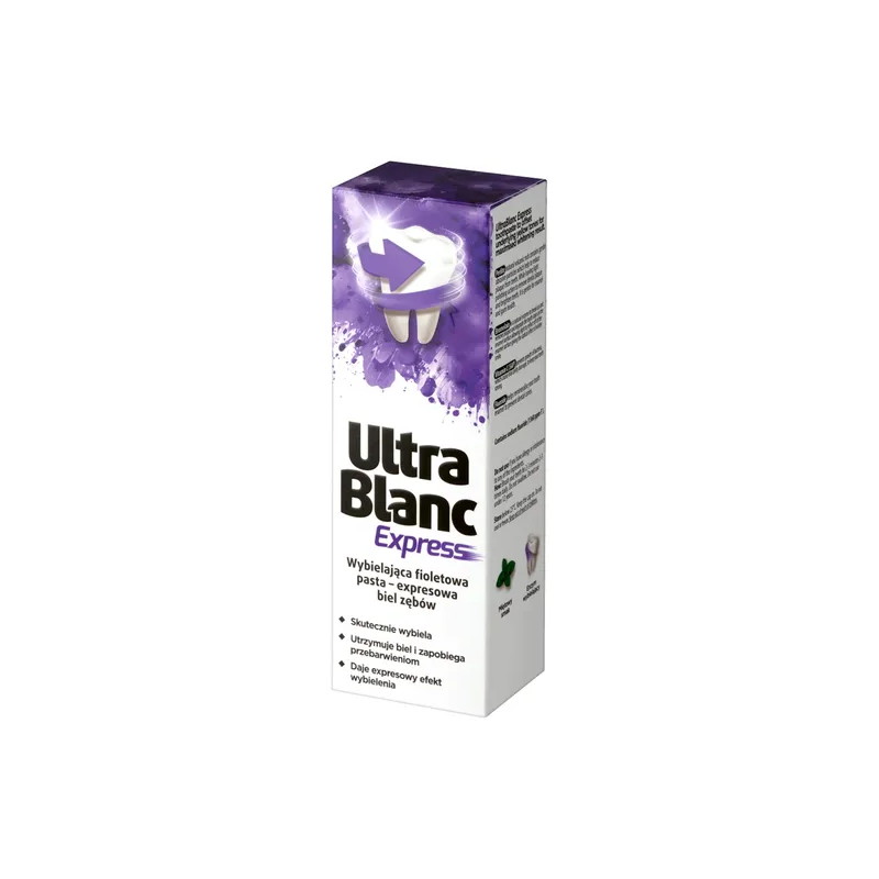 UltraBlanc Express, fioletowa wybielająca pasta do zębów, 75 ml