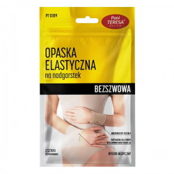 Pani Teresa, Opaska elastyczna stawu nadgarstkowego, bezszwowa, beżowa, rozmiar M, 1 para