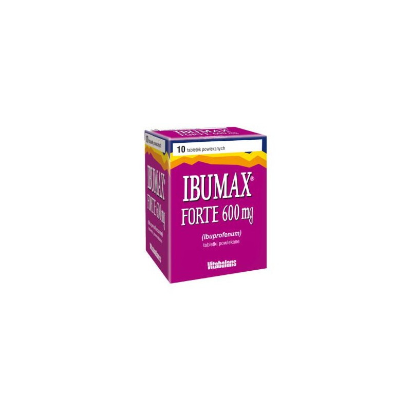Ibumax Forte 600mg, 10 tabletek