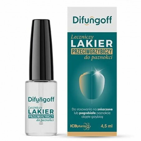 Difungoff Leczniczy Lakier Przeciwgrzybiczy do Paznokci 4,5 ml