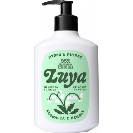 LUYA Mydło do rąk w płynie Konwalia i Migdał 95%,400ml