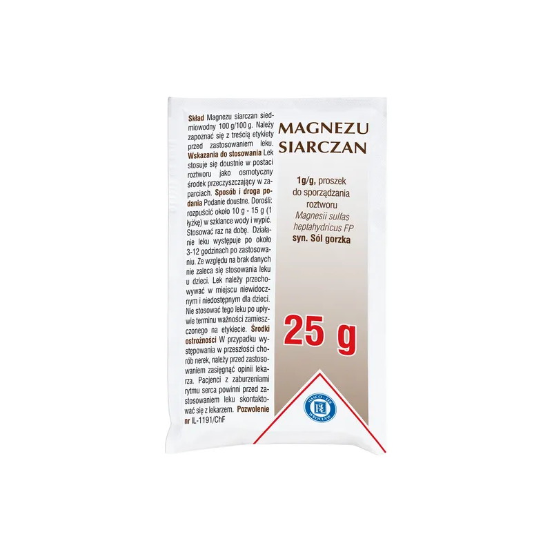 Magnezu siarczan (sól gorzka), proszek, 25 g