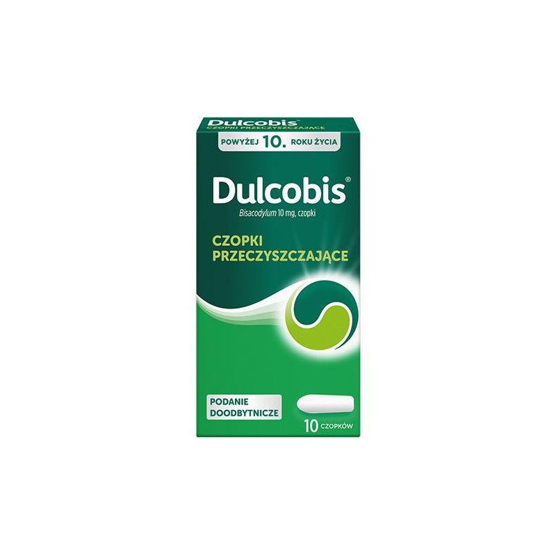 Dulcobis 10 mg, 10 czopków