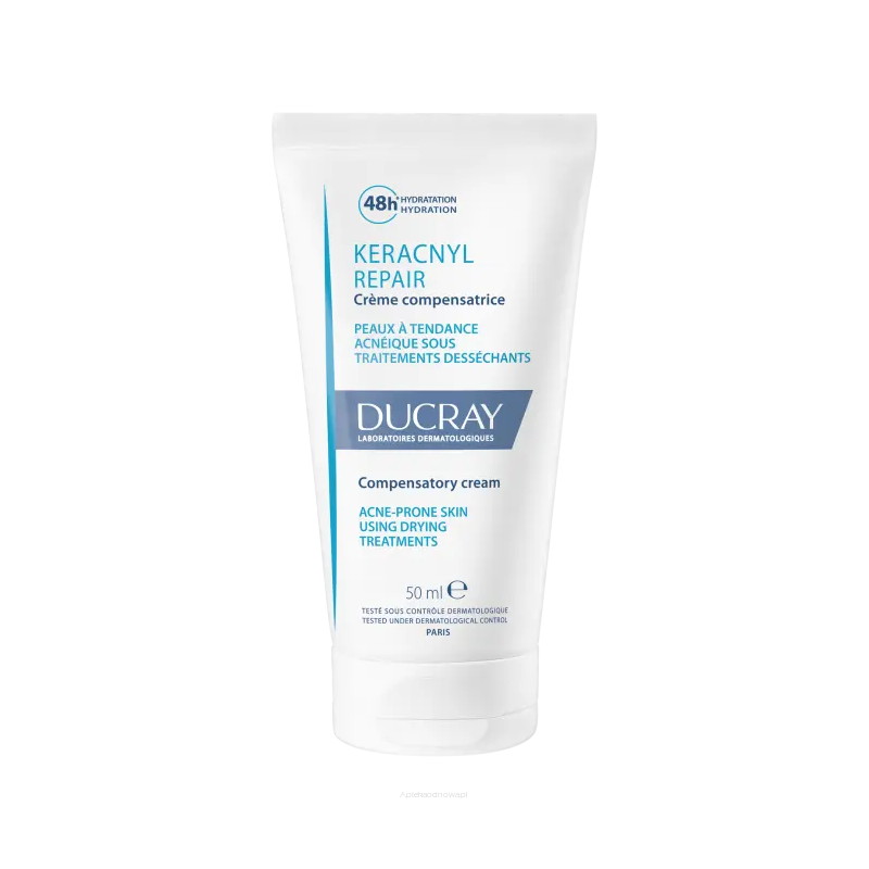 Ducray Keracnyl Repair, Krem odbudowujący ,50ml