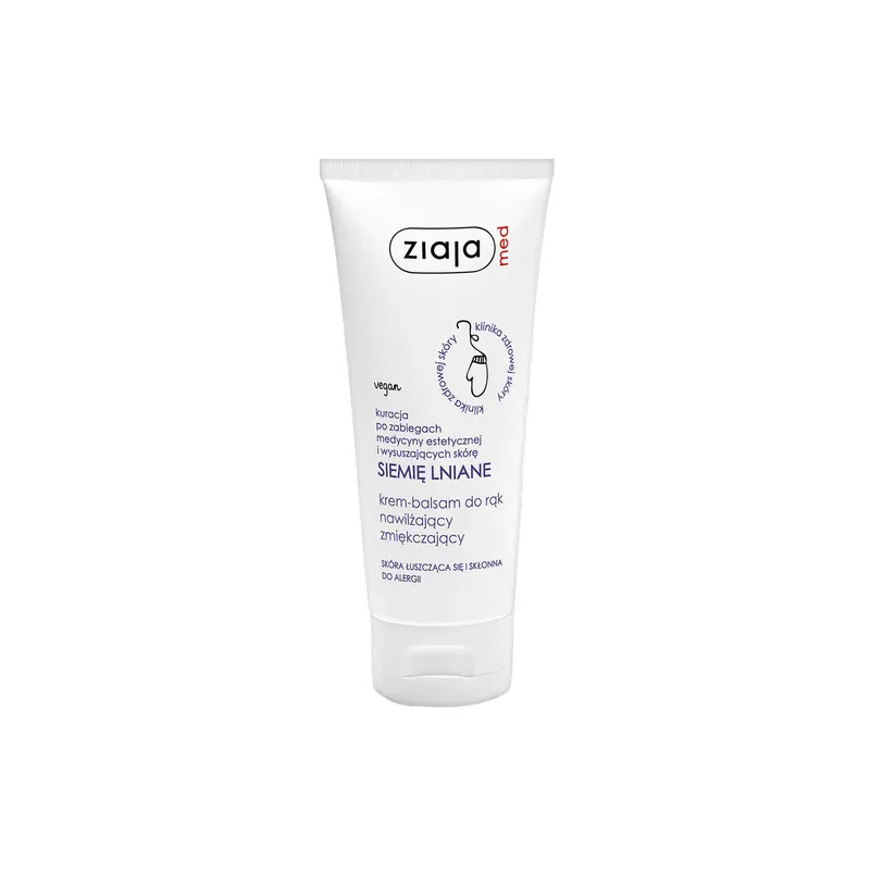 Ziaja Med, Siemię lniane, krem-balsam do rąk , 100 ml