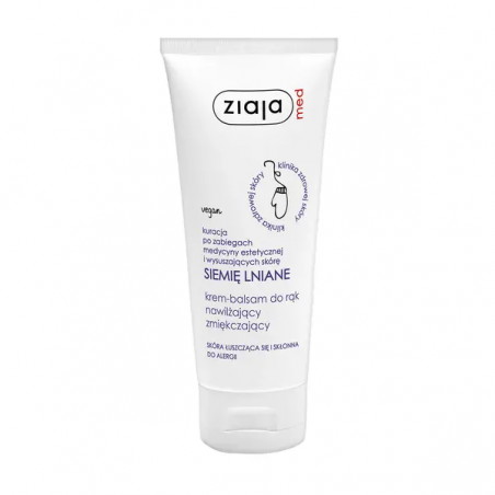 Ziaja Med, Siemię lniane, krem-balsam do rąk , 100 ml