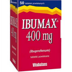 IBUMAX 400 mg, 50 tabletek